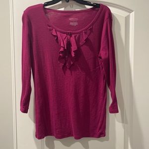 Maroon/hot pink long sleeve